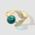 Creative Fashion Ocean Beads Mermaid Tail Ring