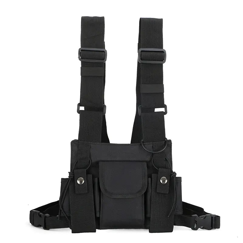 Hong Kong Style Tactical Hip Hop Vest Chest Bag