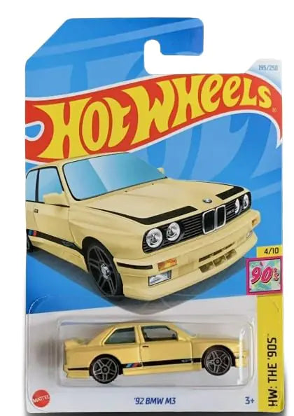 Hot Wheels 92 BMW M3 (Yellow) HW: The 90S 4/10